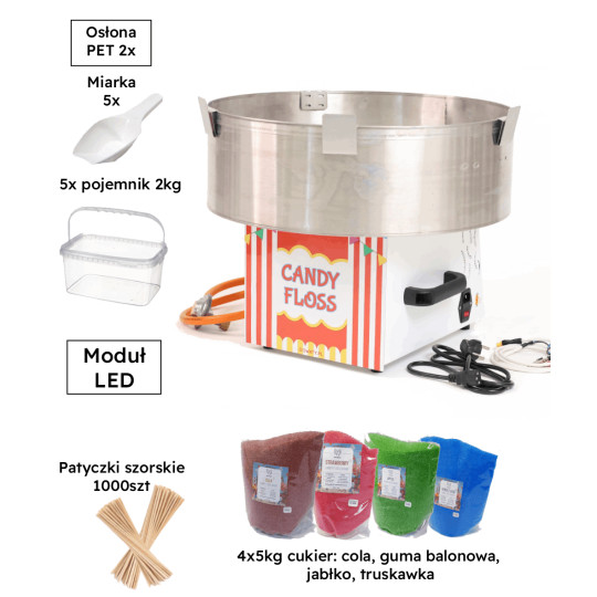 Gass Floss Pro Park rozrywki: profesjonalny zestaw do waty cukrowej