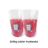 Czerwony cukier do waty truskawka 10kg