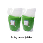 Gradacja 1.6mm cukier do waty cukrowej zielony 10kg jabłuszko