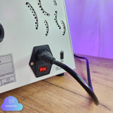 Niebieska elektryczna maszyna do waty cukrowej Watt Floss Pro