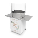 Weselna maszyna do waty cukrowej z szafką