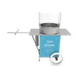 Urządzenie do waty cukrowej a'la przyczepka rowerowa retro niebieska