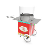 Podpinana do roweru maszyna do waty cukrowej park rozrywki