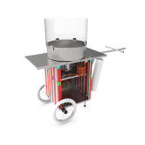 Podpinana do roweru maszyna do waty cukrowej park rozrywki