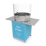 Maszyna do waty cukrowej szafka retro niebieska