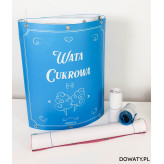 Zestaw 4 banerów do maszyn do waty cukrowej - 2 małe + 2 duże