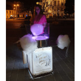 Weselna maszyna do waty cukrowej z szafką