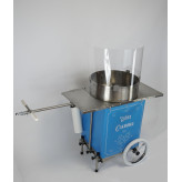 Urządzenie do waty cukrowej a'la przyczepka rowerowa retro niebieska