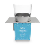 Maszyna do waty cukrowej szafka retro niebieska