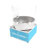 Maszyna do waty cukrowej nablatowa retro niebieska