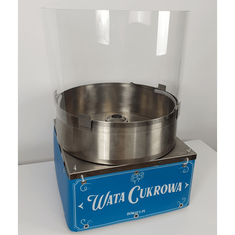 Maszyna do waty cukrowej nablatowa retro niebieska