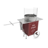 Elektryczne urządzenie do waty cukrowej przyczepka rowerowa czerwone