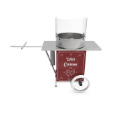 Elektryczne urządzenie do waty cukrowej przyczepka rowerowa czerwone