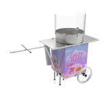 Fioletowa w jednorożce elektryczna maszyna do waty cukrowej przyczepka rowerowa