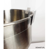 Uniwersalne uchwyty osłony PET ze stali nierdzewnej - komplet 4 sztuk