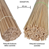 Patyczki do waty cukrowej 40cm