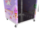 Fioletowa maszyna do waty cukrowej wzór z jednorożcem szafka