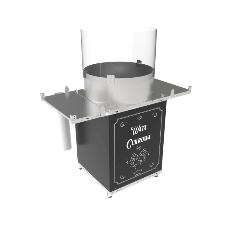 Maszynka do waty cukrowej szafka retro czarna