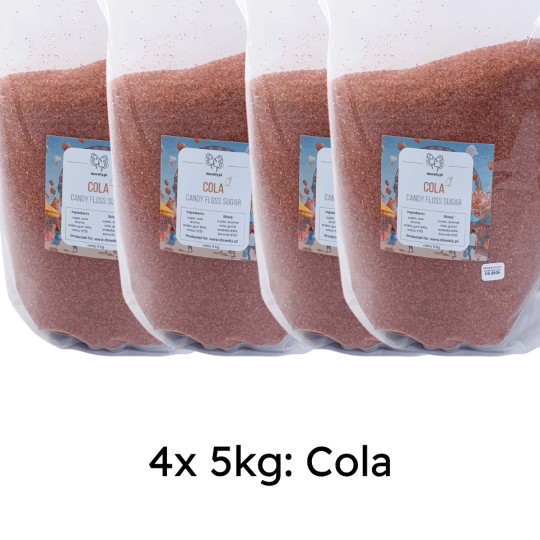 Brązowy cukier do waty cola 20kg
