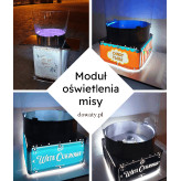 Oświetlenie misy maszyny do waty cukrowe